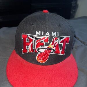 Miami Heat Black and Red Cap
